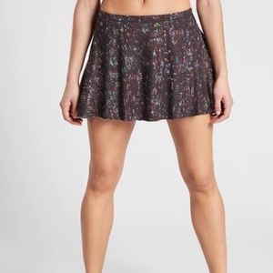 Athleta Skirt Match Point Skort, City Lights Print, Size Large